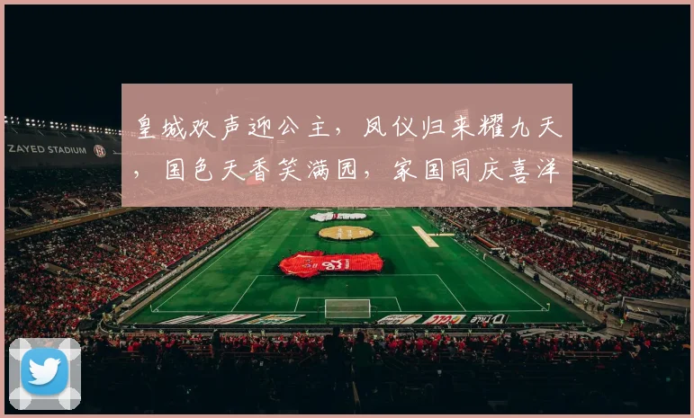 皇城欢声迎公主，凤仪归来耀九天，国色天香笑满园，家国同庆喜洋洋。